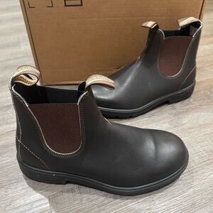 Blundstone BL 500 Chelsea Stout Brown Leather Boots